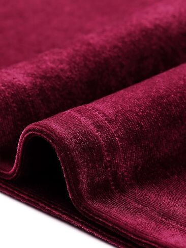 بلوزة Allegra K Vintage المخملية للسيدات لعيد الميلاد ورقبة واسعة وأكمام فانوس كاجوال in Saudi Arabia