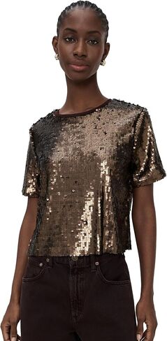 rag & bone Women's Lucy Sequin Tee in Saudi Arabia