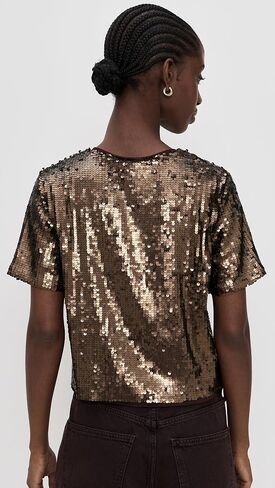rag & bone Women's Lucy Sequin Tee in Saudi Arabia