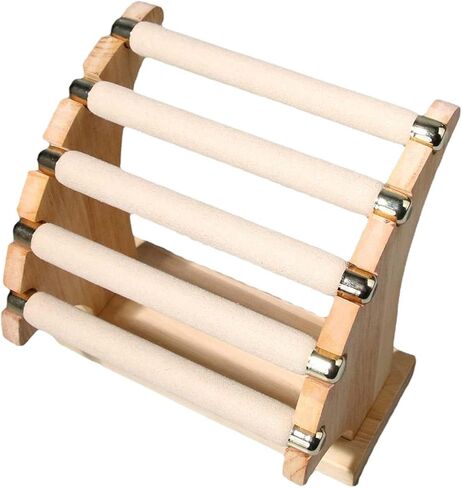Generic 5 Tier Rings Holder Jewelry Display Stand Crafts Decorative Desktop Business, 19cmx8cmx18cm in Saudi Arabia