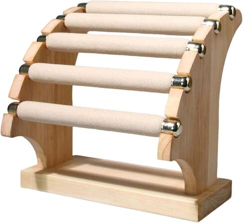 Generic 5 Tier Rings Holder Jewelry Display Stand Crafts Decorative Desktop Business, 19cmx8cmx18cm in Saudi Arabia