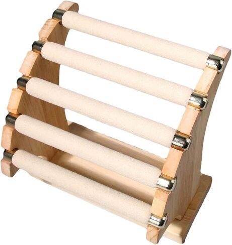 Generic 5 Tier Rings Holder Jewelry Display Stand Crafts Decorative Desktop Business, 19cmx8cmx18cm in Saudi Arabia