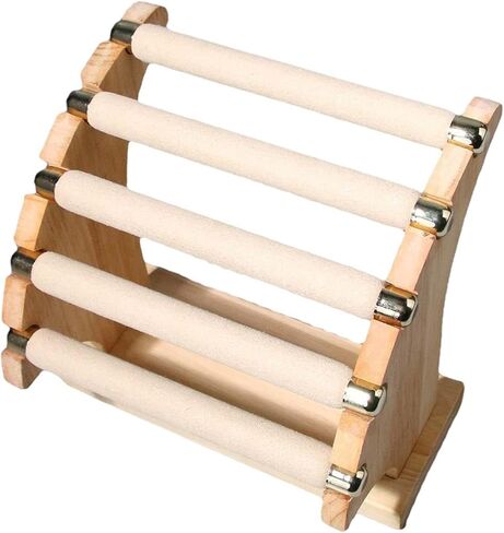 Generic 5 Tier Rings Holder Jewelry Display Stand Crafts Decorative Desktop Business, 19cmx8cmx18cm in Saudi Arabia