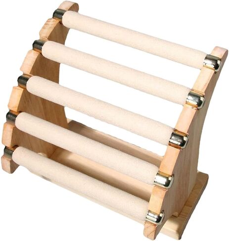 Generic 5 Tier Rings Holder Jewelry Display Stand Crafts Decorative Desktop Business, 19cmx8cmx18cm in Saudi Arabia