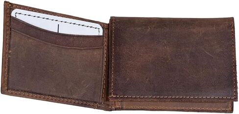 STS Ranchwear Men Foreman Tri-Fold Wallet ، جلد بني محزن ، مقاس واحد in Saudi Arabia