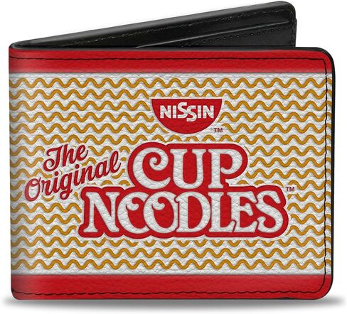 Buckle-Down Men's Bifold Wallet Cup Noodles, 4.0" x 3.5" in Saudi Arabia