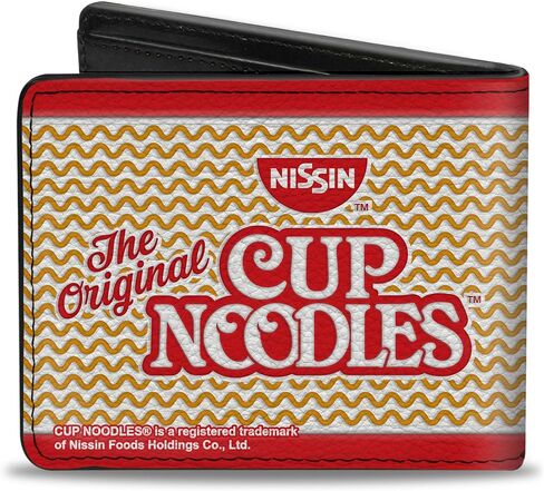 Buckle-Down Men's Bifold Wallet Cup Noodles, 4.0" x 3.5" in Saudi Arabia