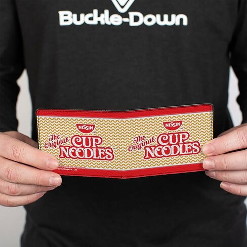 Buckle-Down Men's Bifold Wallet Cup Noodles, 4.0" x 3.5" in Saudi Arabia