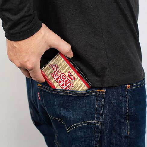 Buckle-Down Men's Bifold Wallet Cup Noodles, 4.0" x 3.5" in Saudi Arabia
