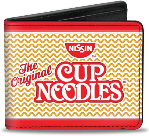 Buckle-Down Men's Bifold Wallet Cup Noodles, 4.0" x 3.5" in Saudi Arabia