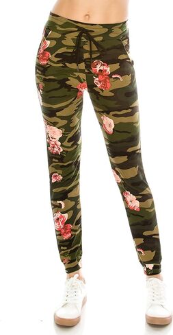 ALWAYS Women Drawstrings Jogger Sweatpants - Super Light Skinny Camo Soft Pockets Pants US M (Tag L/XL) in Saudi Arabia