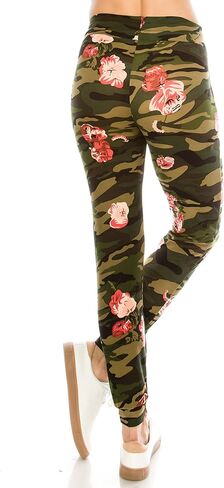 ALWAYS Women Drawstrings Jogger Sweatpants - Super Light Skinny Camo Soft Pockets Pants US M (Tag L/XL) in Saudi Arabia