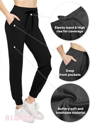 ALWAYS Women Drawstrings Jogger Sweatpants - Super Light Skinny Camo Soft Pockets Pants US M (Tag L/XL) in Saudi Arabia