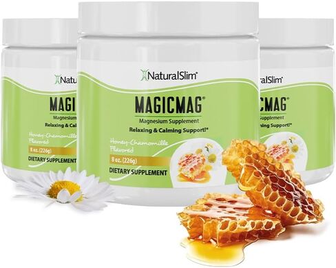 NaturalSlim MagicMag Magnesium Packets 30 Stick Pack Magnesium Citrate Powder – Stress, Constipation, Muscle, Heart Health, and Sleep Support | Natural Strawberry & Lime Flavored Magnesium Supplement in Saudi Arabia