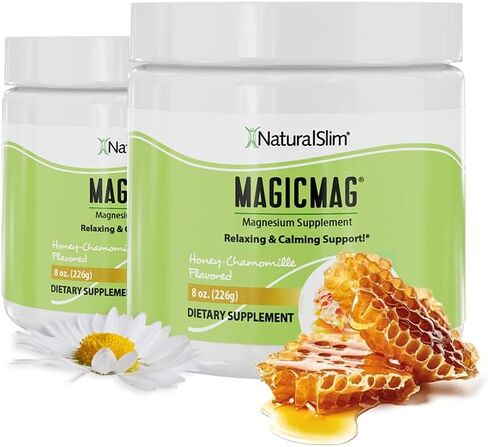 NaturalSlim MagicMag Magnesium Packets 30 Stick Pack Magnesium Citrate Powder – Stress, Constipation, Muscle, Heart Health, and Sleep Support | Natural Strawberry & Lime Flavored Magnesium Supplement in Saudi Arabia