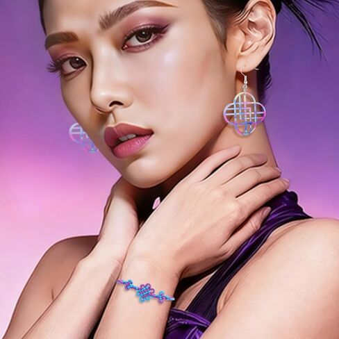 Phrantuchio 6 قطع Kpop Merch مجوهرات عقدة أساور الصداقة أقراط قلادة مجموعة أزياء الزي إكسسوارات هدايا in Saudi Arabia