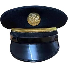 U.S. Army Fur Felt Enlisted Dress Blue Service Cap, Black, 7 3/8 in Kuwait