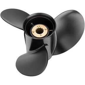 Qiclear 10 5/8 x12 OEM Upgrade Aluminum Outboard Propeller fit Mercury Motos 30-70HP/25hp Bigfoot(4 Stroke),Ref.Parts No.48-73134A45,13 Spline Tooth, Rh in Kuwait