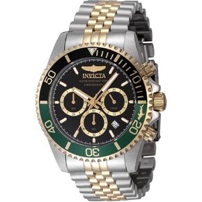 Invicta Pro Diver Men 43mm Stainless Steel Gold + Steel Black dial VD53 Quartz in Saudi Arabia