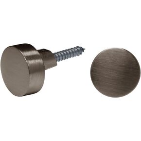 مشابك مرآة من الفولاذ الزجاجي من Dulles مقاس 3/4 بوصة برونز مطلي بالزيت - مجموعة أدوات تركيب لمرايا الحائط بدون إطار مقاس 1/4 بوصة (6 مم) (مجموعة من 4) in Kuwait