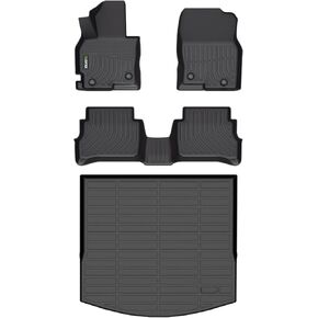 HAFIDI® Floor Mats Fit for Nissan Altima 2014-2018 All Weather Protection TPE Anti-Slip Automotive Floor Liners, Fits 1st & 2nd Row Full Set Custom Accessories, Black in Kuwait