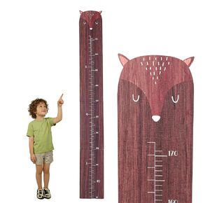 Height Chart for Kids, Wooden Wall Height Chart for Children, Height Measurement for Wall, Height Ruler Measurement Growth Chart with Foam Tape for Kids Room Nursery Wall Decor (Fox) in Kuwait
