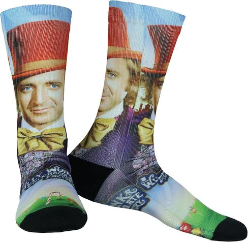 جوارب Willy Wonka للرجال من The Chocolate Factory جورب طاقم متسامي يناسب مقاس الحذاء 8-12 in Saudi Arabia