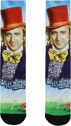 جوارب Willy Wonka للرجال من The Chocolate Factory جورب طاقم متسامي يناسب مقاس الحذاء 8-12 in Saudi Arabia
