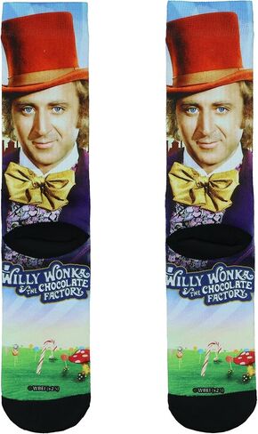 جوارب Willy Wonka للرجال من The Chocolate Factory جورب طاقم متسامي يناسب مقاس الحذاء 8-12 in Saudi Arabia