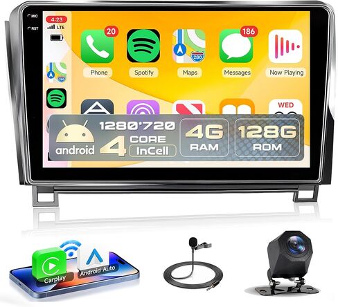 Radio Carplay Car Radio Toyota Tundra 2007-2013 Android Car Stereo لـ Toyota Sequoia 2008-2018 ، Rimoody 10.1 " in Kuwait