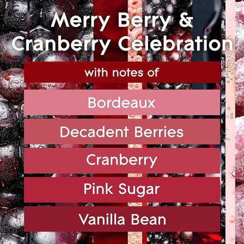Glade Candle Jar, Air Freshener, 2in1, Merry Berry & Cranberry Celebration, 3.4 Oz, 2 Count in Saudi Arabia