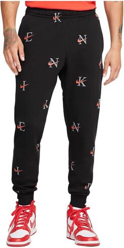 بنطلون رياضي Nike Sportswear Club Bb AOP للرجال مقاس 3X-Large أسود/أسود in Saudi Arabia