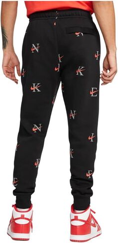 بنطلون رياضي Nike Sportswear Club Bb AOP للرجال مقاس 3X-Large أسود/أسود in Saudi Arabia