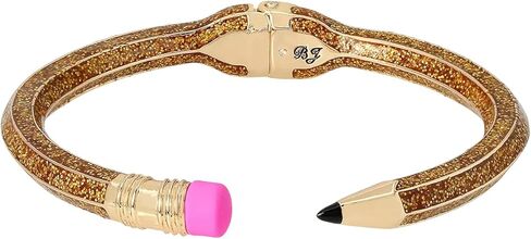 Betsey Johnson Pencil Hinged Bangle Bracelet - Gold - One size in Saudi Arabia