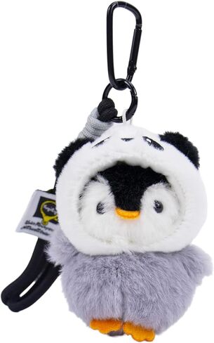 WANXINZHIQU Cute Penguin Keychain Soft Fabric Bag Charm Animal Keyring Backpack Car Decor Gift for Women in Saudi Arabia