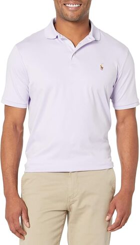 POLO RALPH LAUREN Men's Classic Fit Soft Cotton Polo Shirt Chic Cream, Large in Saudi Arabia
