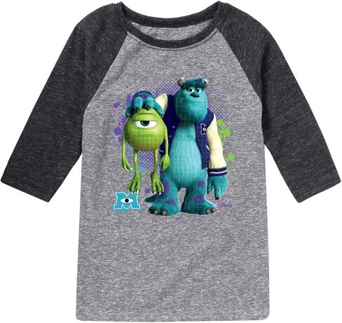 Disney - Monsters Inc. - Mike and Sully - Toddler & Youth Raglan Graphic T-Shirt in Saudi Arabia