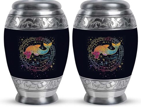 LEXFAY Fish - Urns for Ashes Small - Large Urns for Ashes Adult Female - Combo 1 Large & 4 Small - Cremation Urns for Ashes for Men - Urn for Adult Ashes - Cremation Urns for Human Ashes in Saudi Arabia