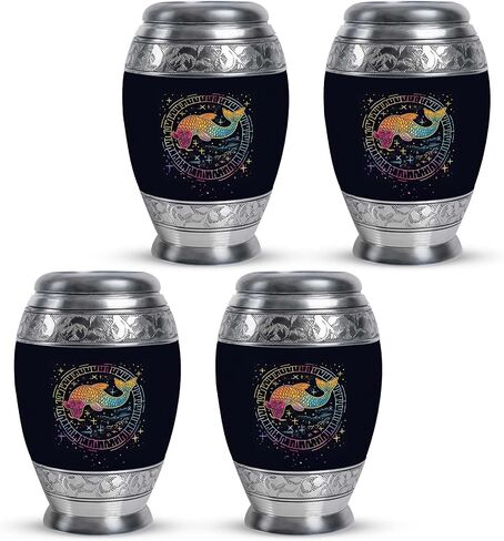 LEXFAY Fish - Urns for Ashes Small - Large Urns for Ashes Adult Female - Combo 1 Large & 4 Small - Cremation Urns for Ashes for Men - Urn for Adult Ashes - Cremation Urns for Human Ashes in Saudi Arabia