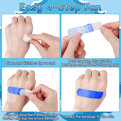 180 قطعة من ضمادات الأطفال السائبة، ضمادات لاصقة مرنة ملونة للأطفال 10 ألوان نيون مقاومة للماء وقابلة للتنفس لحماية الجروح والخدوش للأطفال الصغار، 2.83 بوصة × 0.75 بوصة in Kuwait