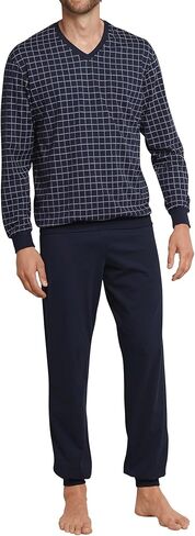 مجموعات بيجامة Schiesser Mens Schlafanzug Lang Zweiteiliger'Pyjama in Saudi Arabia