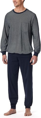 مجموعات بيجامة Schiesser Mens Schlafanzug Lang Zweiteiliger'Pyjama in Saudi Arabia