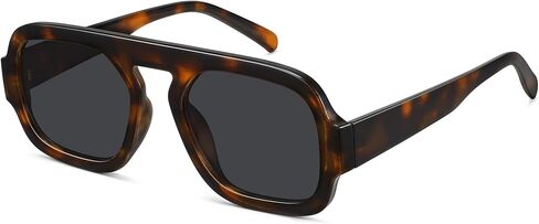نظارة شمسية WOWSUN Retro Aviator للنساء في السبعينيات مربعة الشكل وظلال عصرية in Kuwait