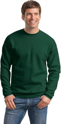 Hanes Mens Comfortblend EcoSmart Crewneck Sweatshirt, L, Deep Forest in Saudi Arabia