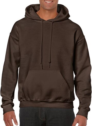 Hooded Pullover Sweat Shirt Heavy Blend 50/50 7.75 oz. by Gildan (Style# 18500) (3X-Large, Dark Chocolate) in Saudi Arabia