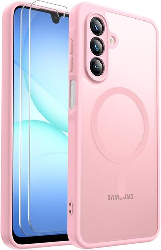 Ezanmull for Samsung Galaxy A16 5G Phone Case ، [15 قدم حماية إسقاط الصف العسكري] [حامي شاشة زجاجية + حامي عدسة الكاميرا] حالة مقاومة للصدمات غير قابلة للانزلاق لـ Samsung Galaxy A16 5G (أسود) in Kuwait