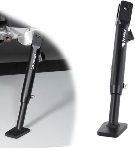Xitomer 0-3 inch Adjustable Kickstand Fit for DR650 1996-2024 DR650 Motorcycle Adjustable Side Stand Adjustable Kickstand (Black) in Saudi Arabia