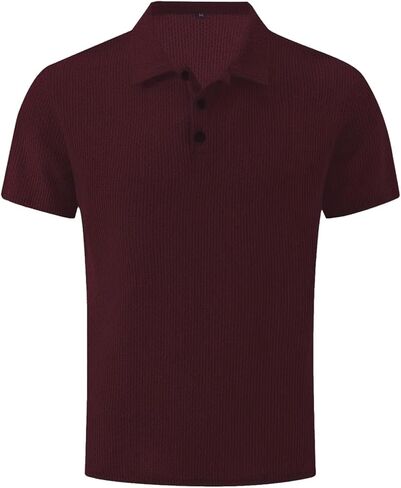 Wearbreeze Shirts for Men, Short Sleeve Stretch Casual Dry Fit Collared Polo Shirts for Men, Refreshing and Silky in Saudi Arabia