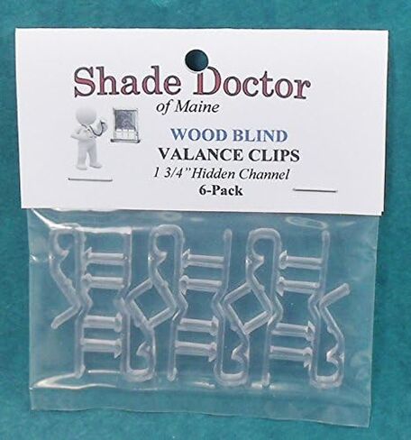 Shade Doctor of Maine 1 3/4 بوصة مقاطع قناة مخفية للستائر الخشبية الأفقية الصغيرة من (6) in Kuwait
