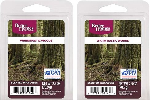 Warm Rustic Woods Scented Wax Cubes – Two (2) Packs (2.5 oz each) in Saudi Arabia